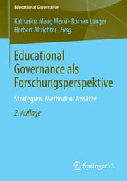 Cover von Educational Governance als Forschungsperspektive