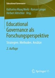 Cover von Educational Governance als Forschungsperspektive