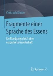 Cover von Fragmente einer Sprache des Essens