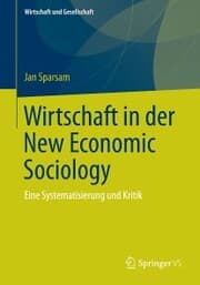 Cover von Wirtschaft in der New Economic Sociology