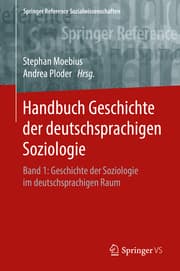Cover von Handbuch Geschichte der deutschsprachigen Soziologie