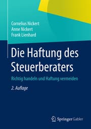 Cover von Die Haftung des Steuerberaters