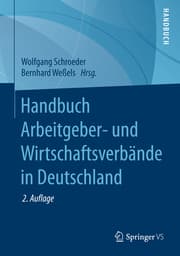Cover von Handbuch Arbeitgeber- und Wirtschaftsverbände in Deutschland