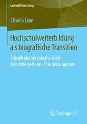 Cover von Hochschulweiterbildung als biografische Transition