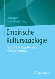 Cover von Empirische Kultursoziologie