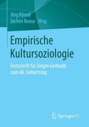 Cover von Empirische Kultursoziologie