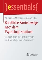 Cover von Berufliche Karrierewege nach dem Psychologiestudium