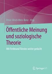 Cover von Öffentliche Meinung und soziologische Theorie