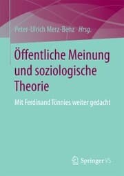 Cover von Öffentliche Meinung und soziologische Theorie