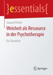 Cover von Weisheit als Ressource in der Psychotherapie