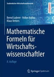 Cover von Mathematische Formeln für Wirtschaftswissenschaftler