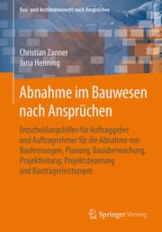 Cover von Abnahme im Bauwesen nach Ansprüchen