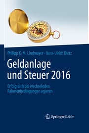 Cover von Geldanlage und Steuer 2016