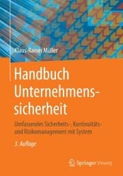 Cover von Handbuch Unternehmenssicherheit