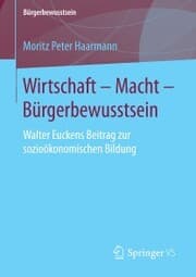 Cover von Wirtschaft - Macht - Bürgerbewusstsein