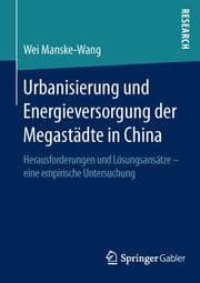 Cover von Urbanisierung und Energieversorgung der Megastädte in China