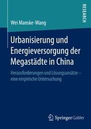 Cover von Urbanisierung und Energieversorgung der Megastädte in China