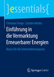Cover von Einführung in die Vermarktung Erneuerbarer Energien