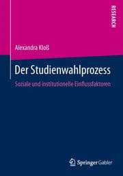 Cover von Der Studienwahlprozess