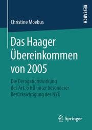 Cover von Das Haager Übereinkommen von 2005