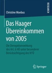 Cover von Das Haager Übereinkommen von 2005