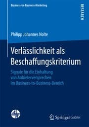 Cover von Verlässlichkeit als Beschaffungskriterium