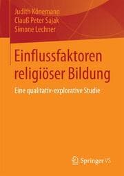 Cover von Einflussfaktoren religiöser Bildung