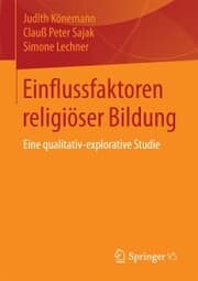 Cover von Einflussfaktoren religiöser Bildung