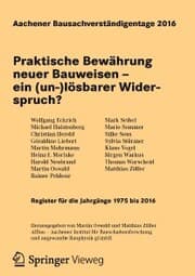 Cover von Aachener Bausachverständigentage 2016