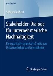 Cover von Stakeholder-Dialoge für unternehmerische Nachhaltigkeit