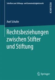 Cover von Rechtsbeziehungen zwischen Stifter und Stiftung