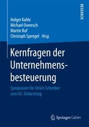 Cover von Kernfragen der Unternehmensbesteuerung