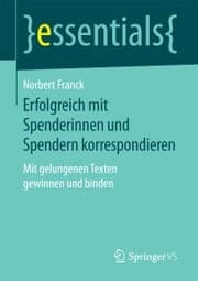 Cover von Erfolgreich mit Spenderinnen und Spendern korrespondieren