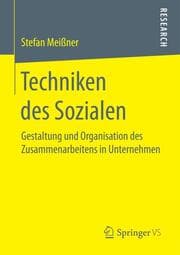 Cover von Techniken des Sozialen