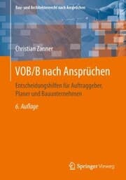 Cover von VOB/B nach Ansprüchen