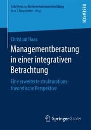Cover von Managementberatung in einer integrativen Betrachtung