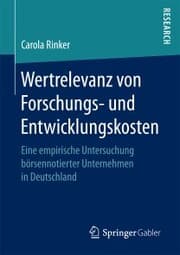 Cover von Wertrelevanz von Forschungs- und Entwicklungskosten