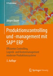 Cover von Produktionscontrolling und -management mit SAP® ERP
