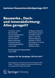 Cover von Aachener Bausachverständigentage 2017