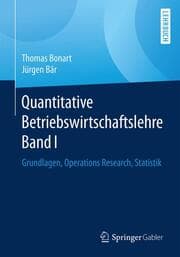 Cover von Quantitative Betriebswirtschaftslehre Band I