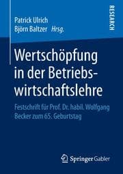 Cover von Wertschöpfung in der Betriebswirtschaftslehre