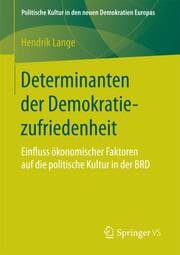 Cover von Determinanten der Demokratiezufriedenheit