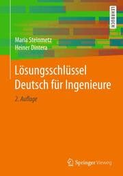 Cover von Lösungsschlüssel Deutsch für Ingenieure
