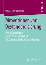Cover von Dimensionen von Destandardisierung