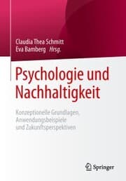 Cover von Psychologie und Nachhaltigkeit