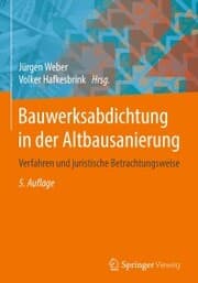 Cover von Bauwerksabdichtung in der Altbausanierung