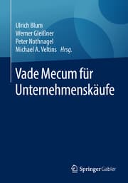 Cover von Vade Mecum für Unternehmenskäufe