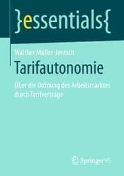 Cover von Tarifautonomie