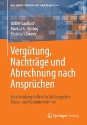 Cover von Vergütung, Nachträge und Abrechnung nach Ansprüchen