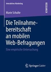 Cover von Die Teilnahmebereitschaft an mobilen Web-Befragungen